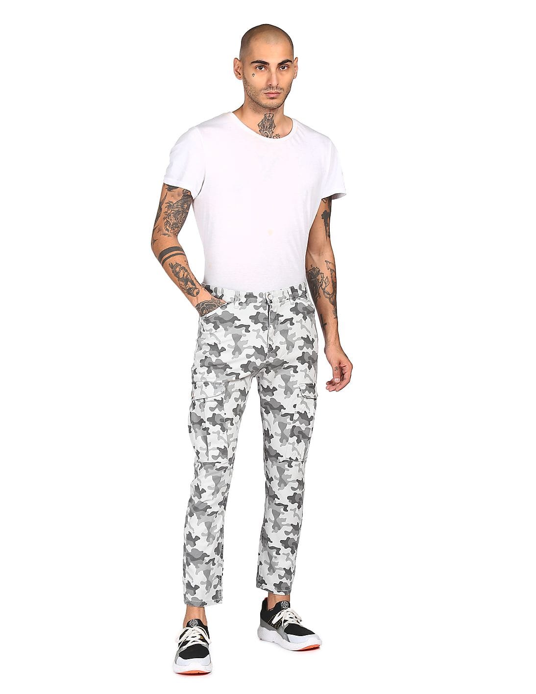 Buy Flying Machine Men Grey Mid Rise 