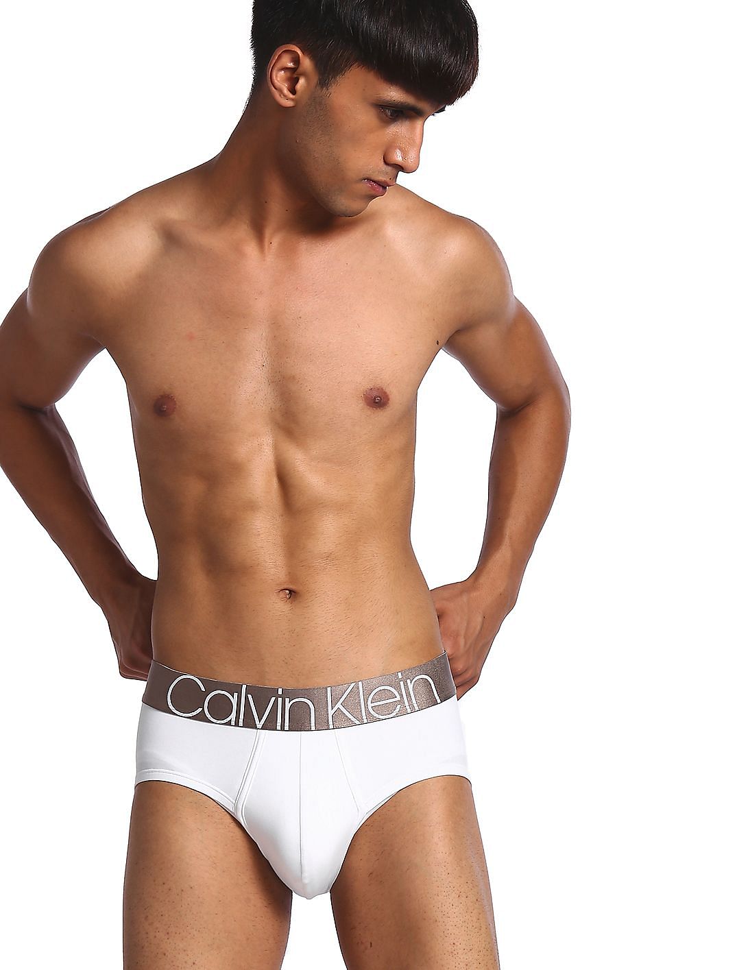 Buy Calvin Klein Underwear Men White Contrast Elasticized