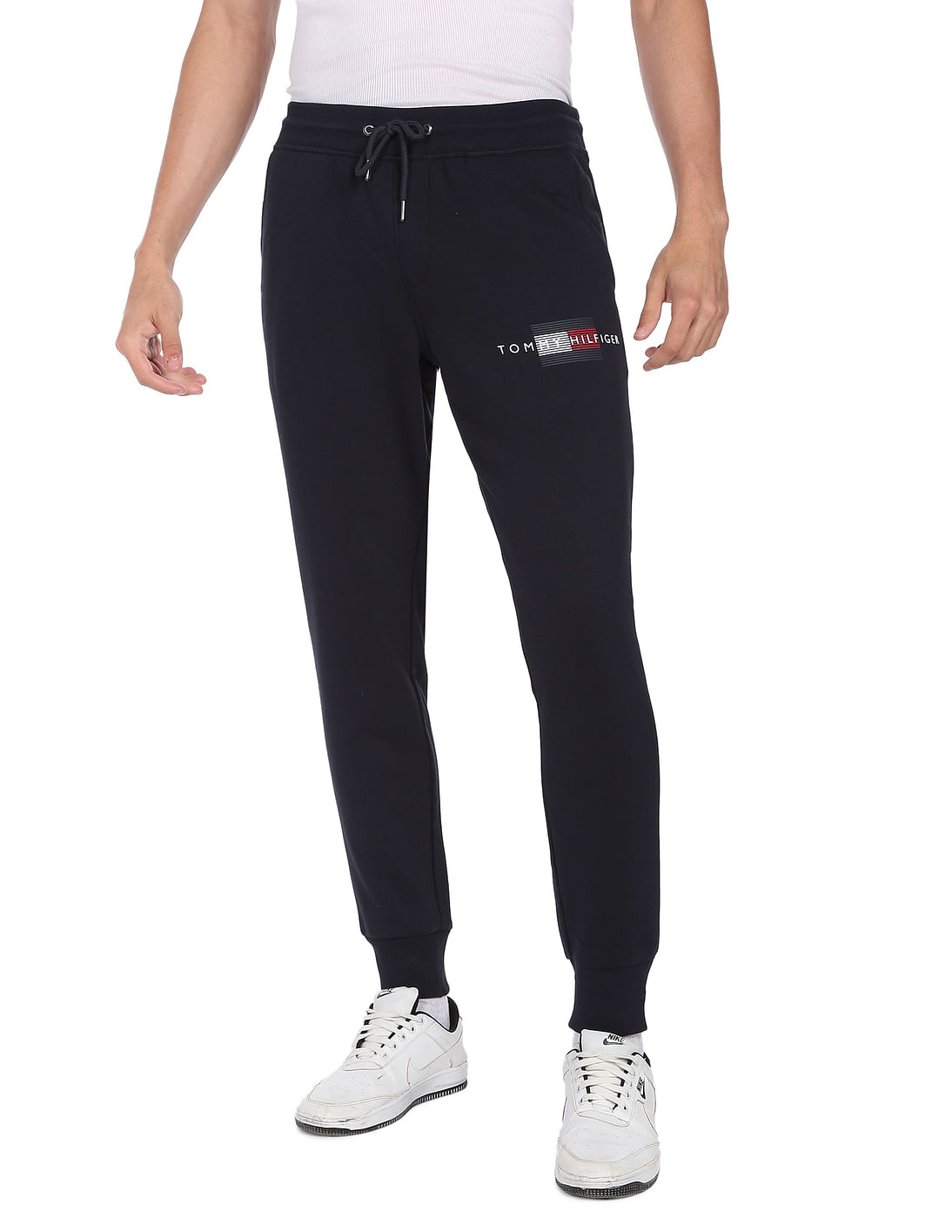 Buy Tommy Hilfiger Mid Rise Brand Print Heathered Sweat Pants - NNNOW.com