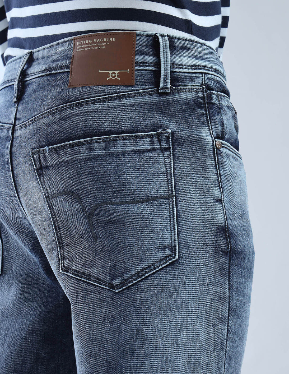 Buy Flying Machine Mankle Relaxed Tapered Fit Authentic Signature