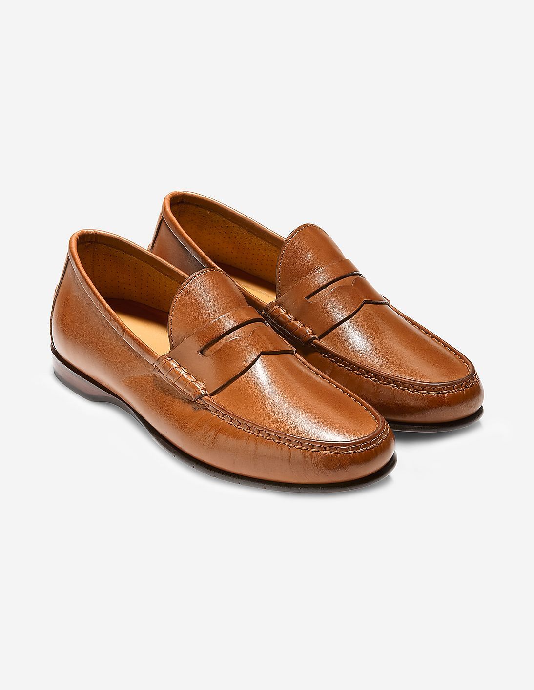 Buy Cole Haan Men Brown Hayes Penny Loafer NNNOW