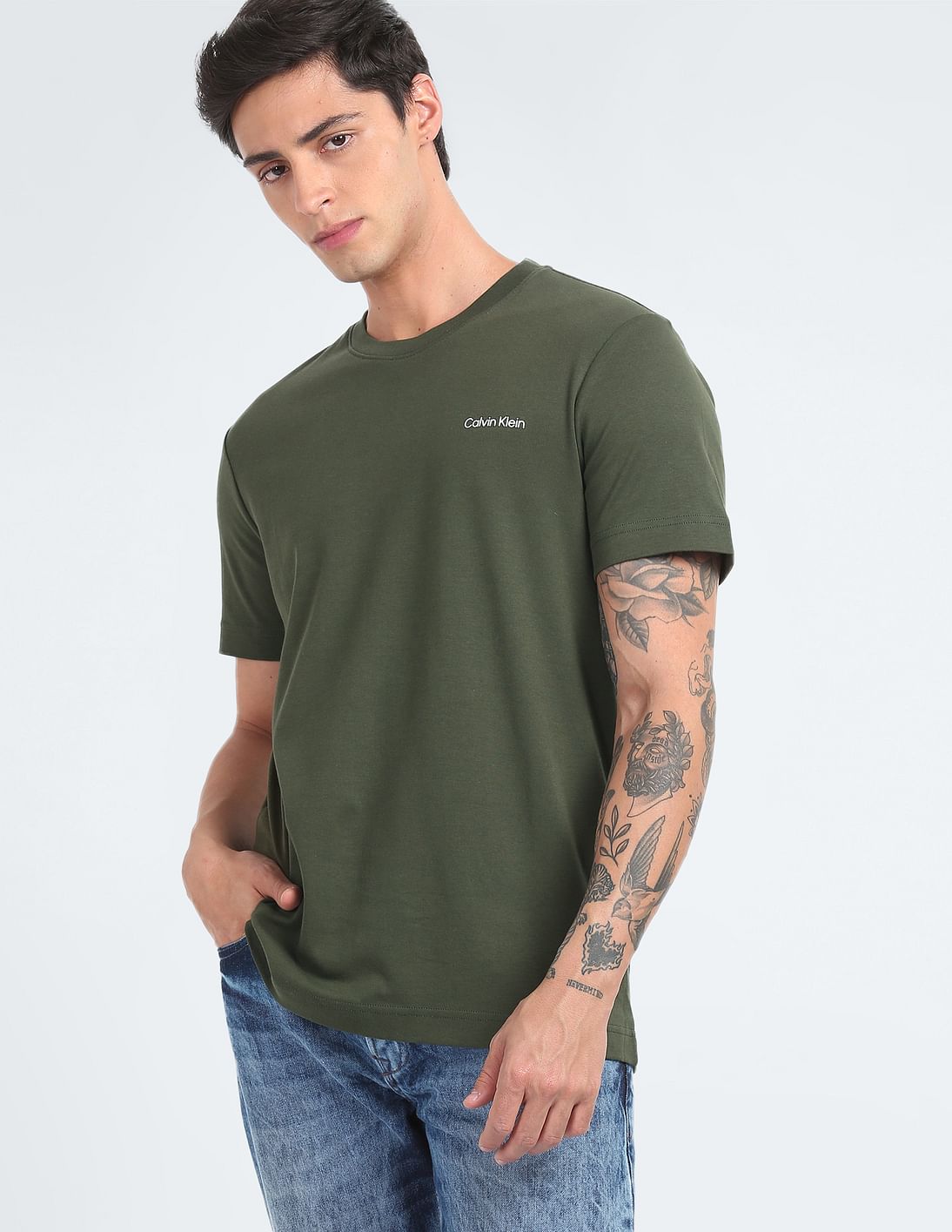 calvin klein micro logo t shirt basic