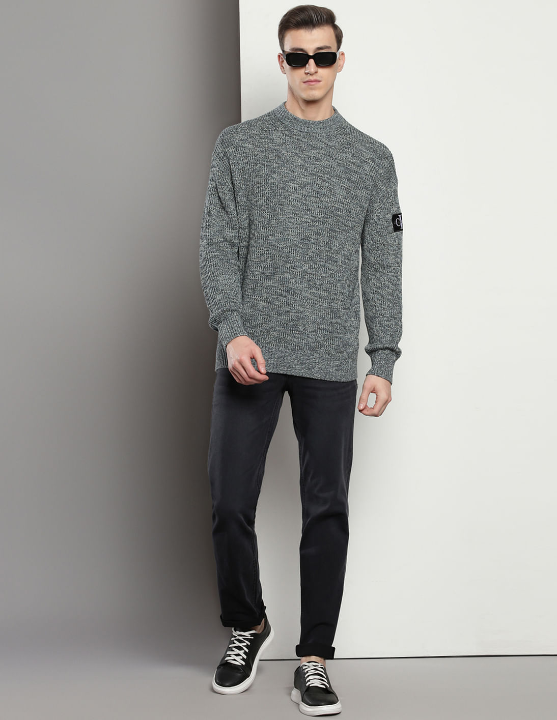 Buy Calvin Klein Mock Neck Relaxed Sweater - NNNOW.com