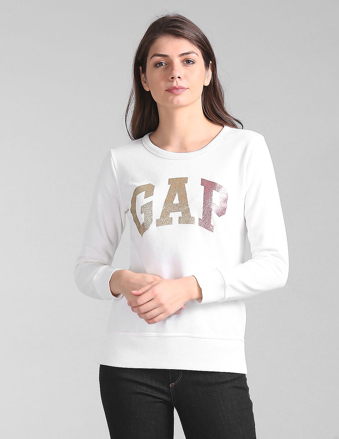 gap sweatshirt white