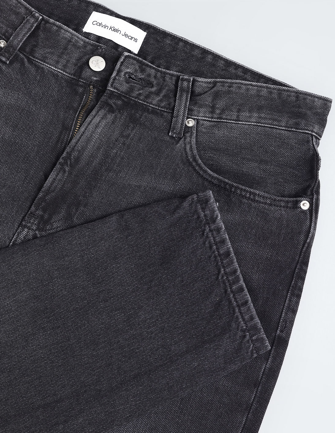 Buy Calvin Klein Jeans Regular Tapered Fit Rinsed Jeans