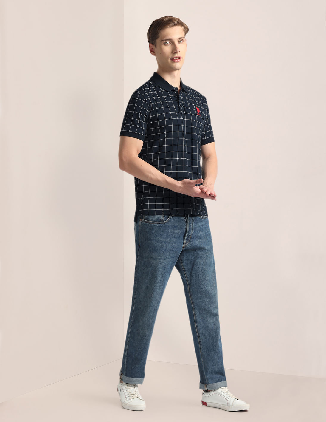 Buy U.S. Polo Assn. Graph Check Pique Polo Shirt - NNNOW.com