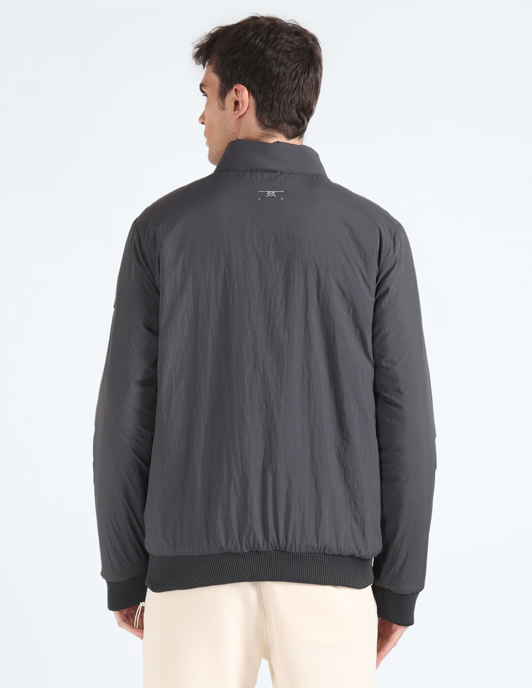 Buy Flying Machine Solid Polyester Reversible Jacket - NNNOW.com