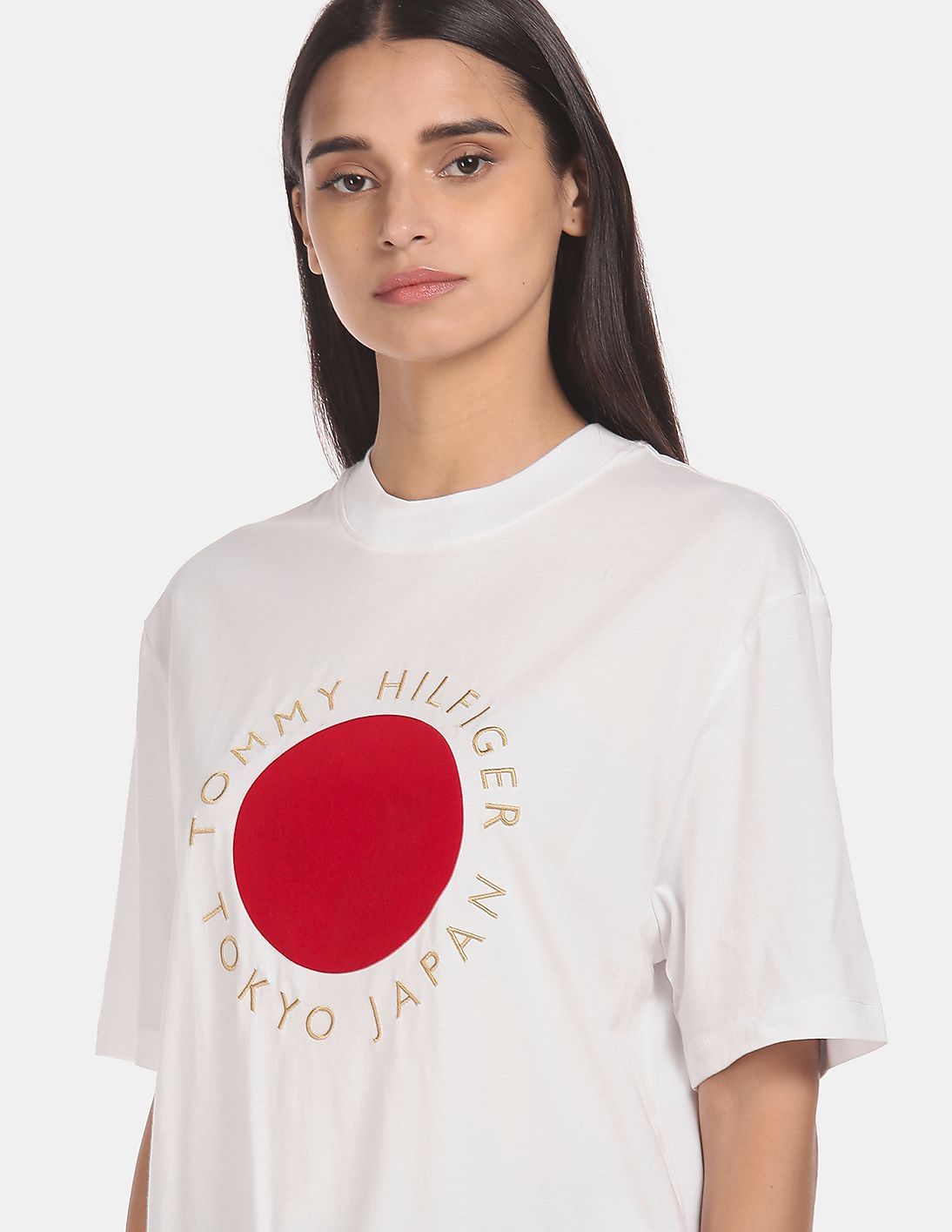 SHE Tokyo カットソー Wilma ホワイト Buy Tommy Hilfiger Women White High Neck Japan Olympics