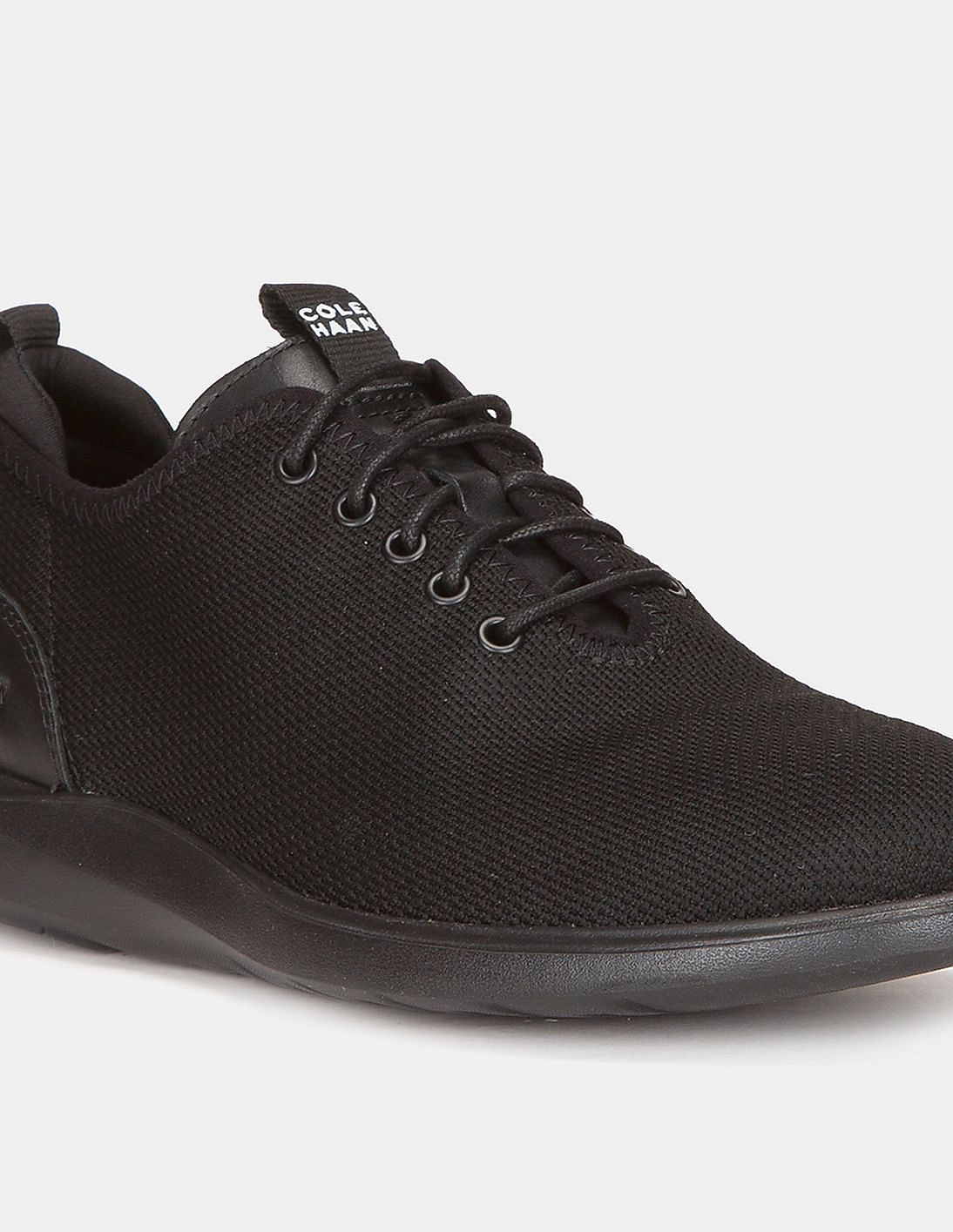 COLE HAAN ブラック スニーカー　UK7.5 Buy Cole Haan Black Grand Plus Essex Distance Knit Oxford