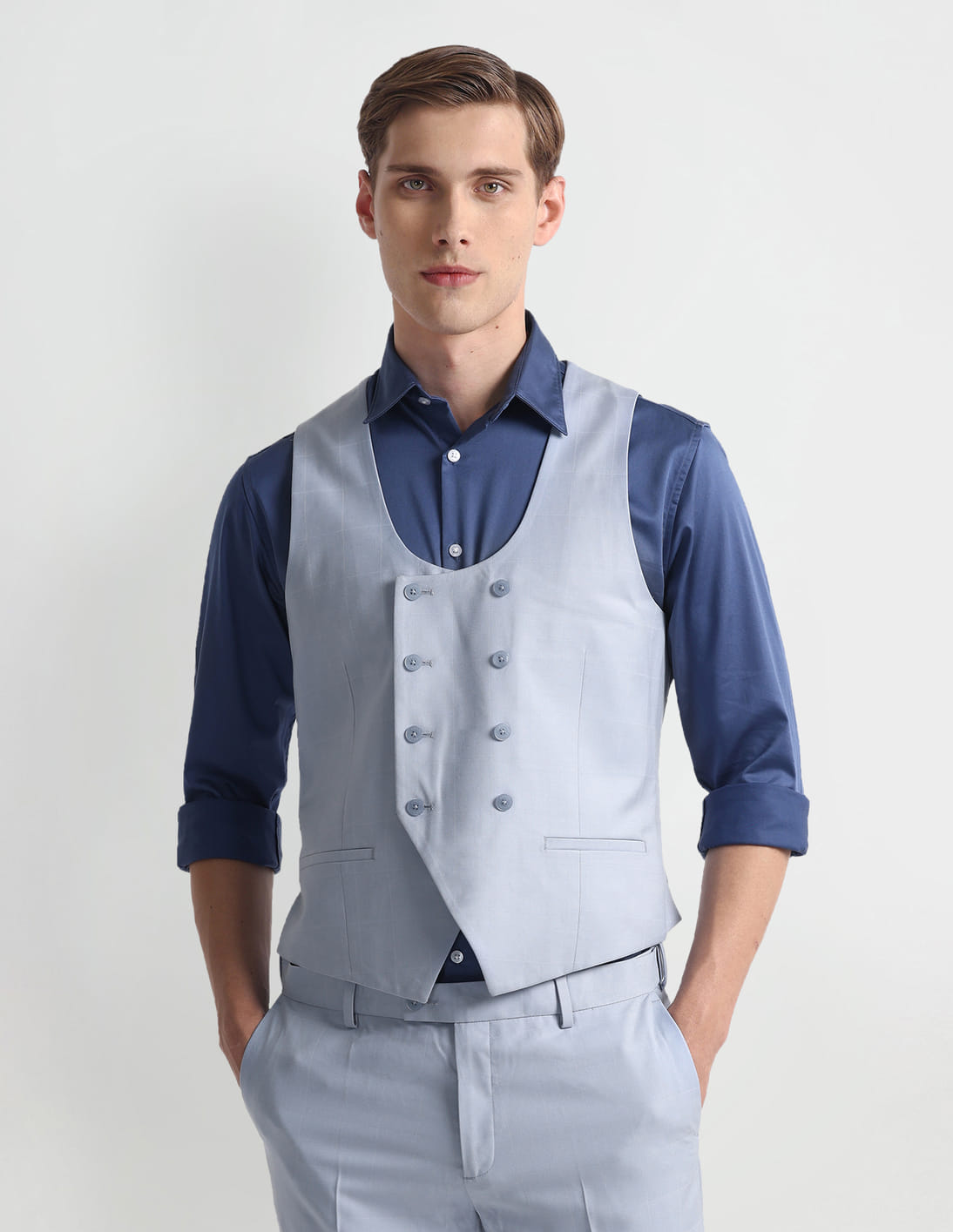 Buy Arrow Graph Check Three Piece Suit - NNNOW.com
