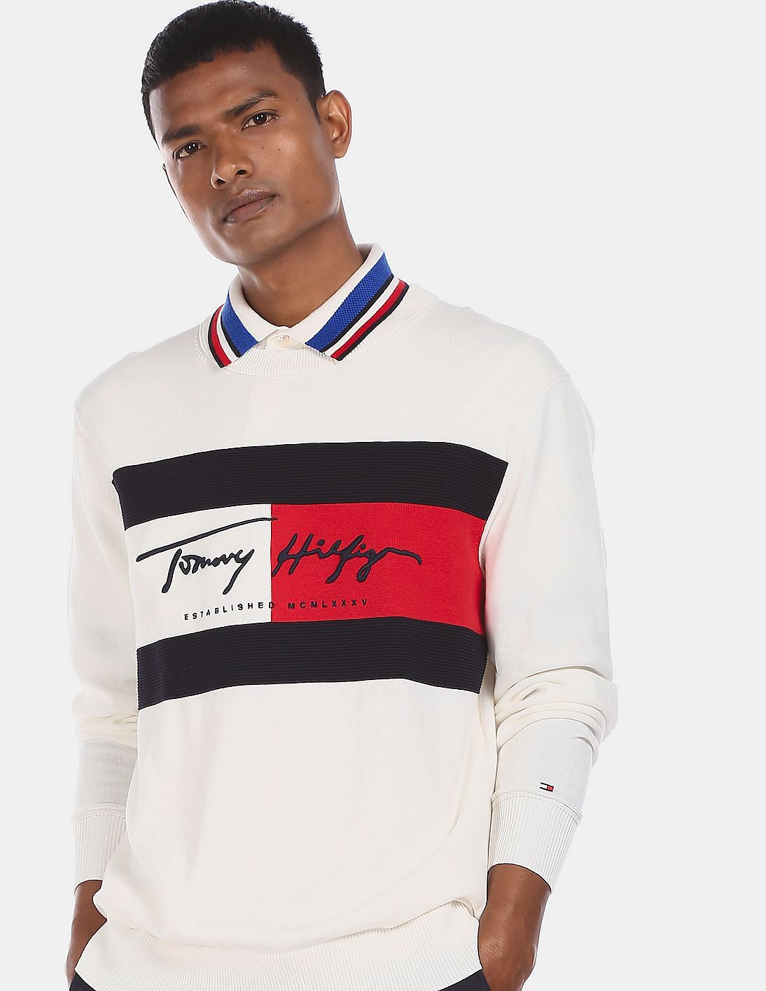 tommy hilfiger autograph flag sweatshirt