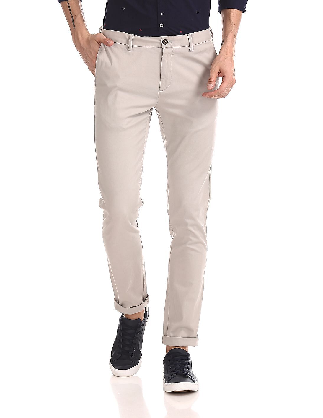 Buy Sport Brown Chrysler Fit Trousers online  Looksgudin