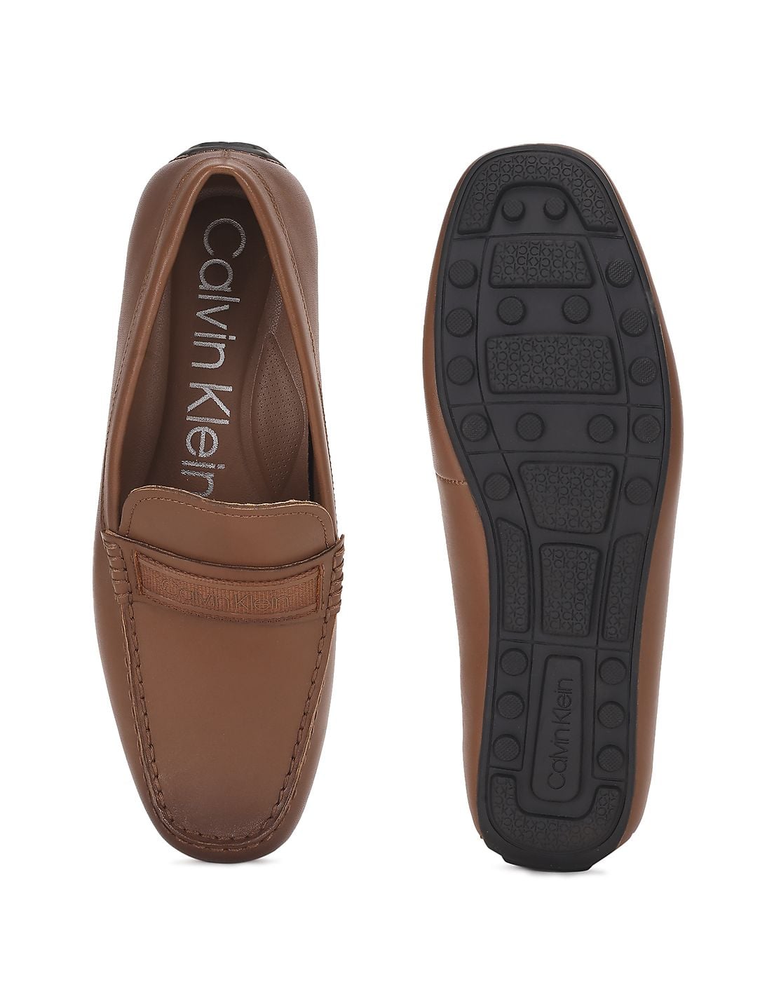 Calvin Klein Stephen loafers, brown, size 11 Calvin Klein Obexx Dress Loafers, Medium Brown | Loafers  main image 3