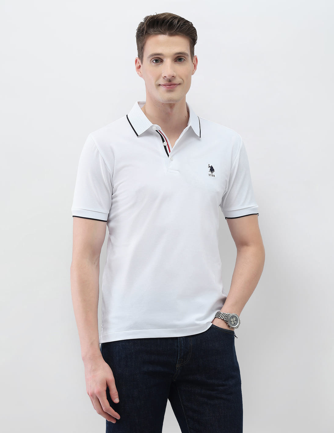 Buy U.S. Polo Assn. Solid New Port Marina Polo Shirt - NNNOW.com