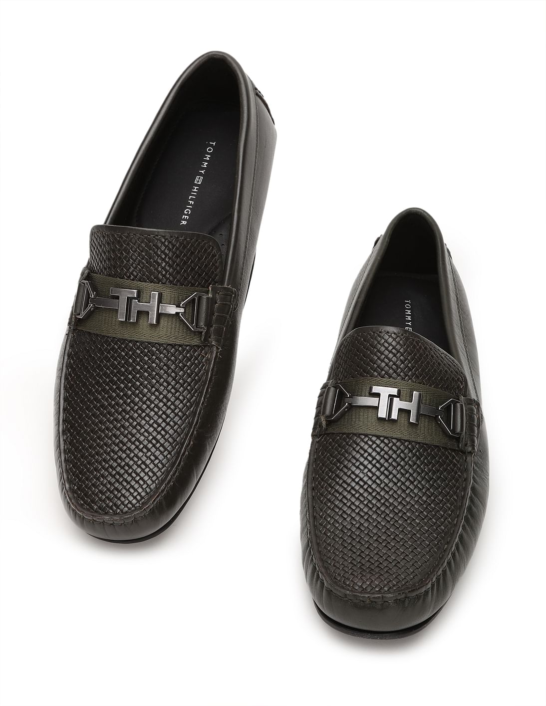 Buy Tommy Hilfiger Men Leather Andrew Loafers NNNOW