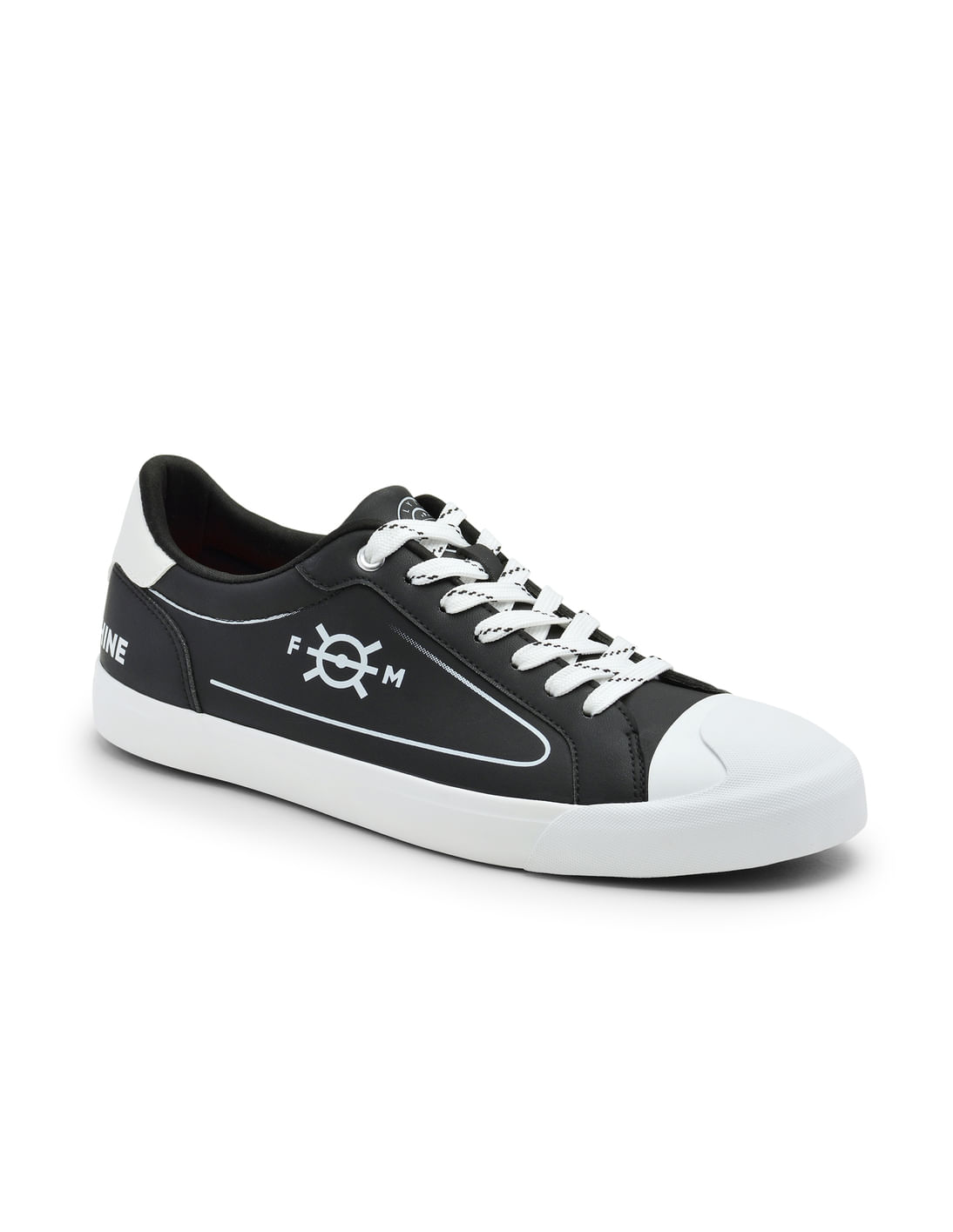 Buy Flying Machine Men Round Toe Lace Up Lewis Sneakers