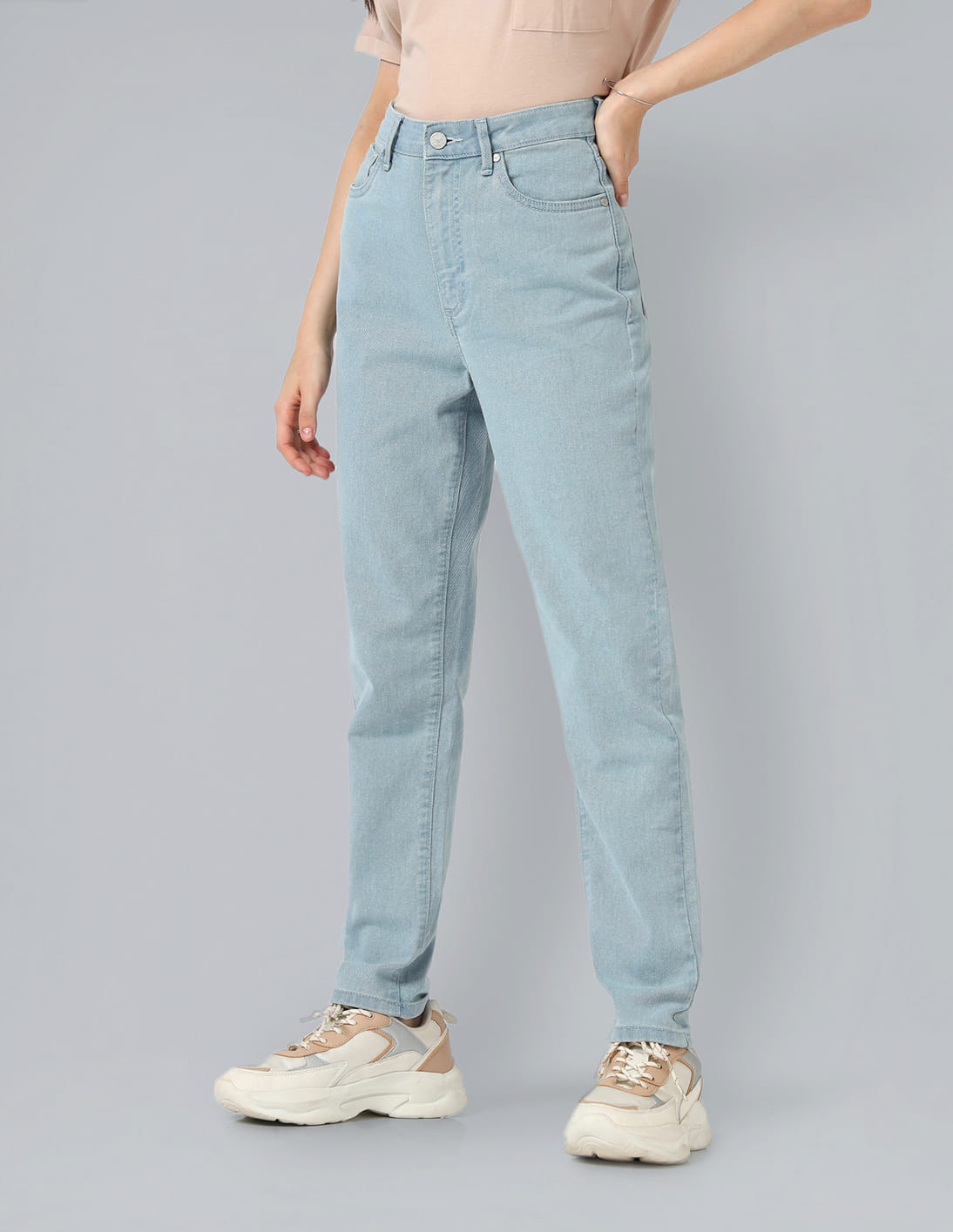 Buy Flying Machine Women High Rise Mom Jeans