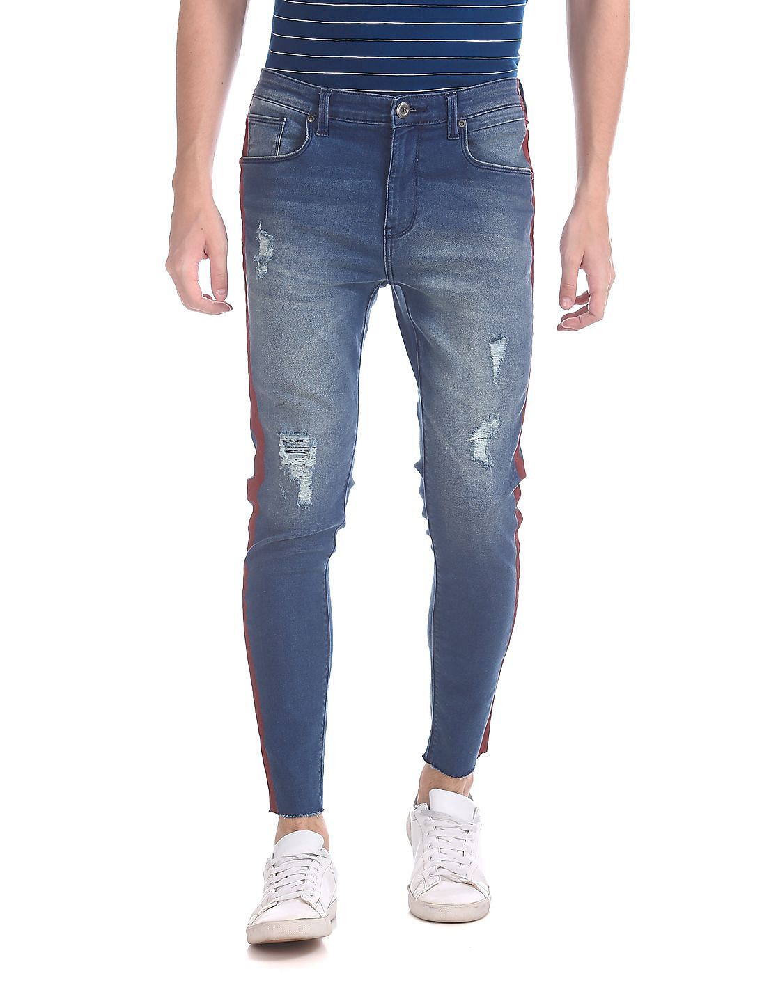 Buy Colt Skinny Fit Distressed Jeans - NNNOW.com