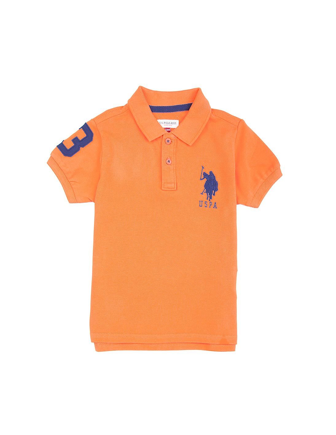Buy U.S. Polo Assn. Kids Solid Pique Cotton Polo Shirt - NNNOW.com