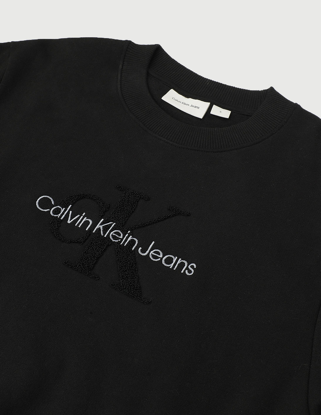 Buy Calvin Klein Jeans Chenille Monologo Crewneck Sweatshirt