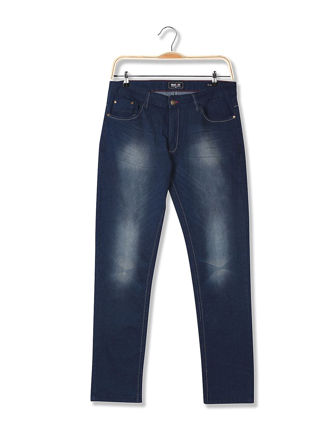 slim fit low rise jeans