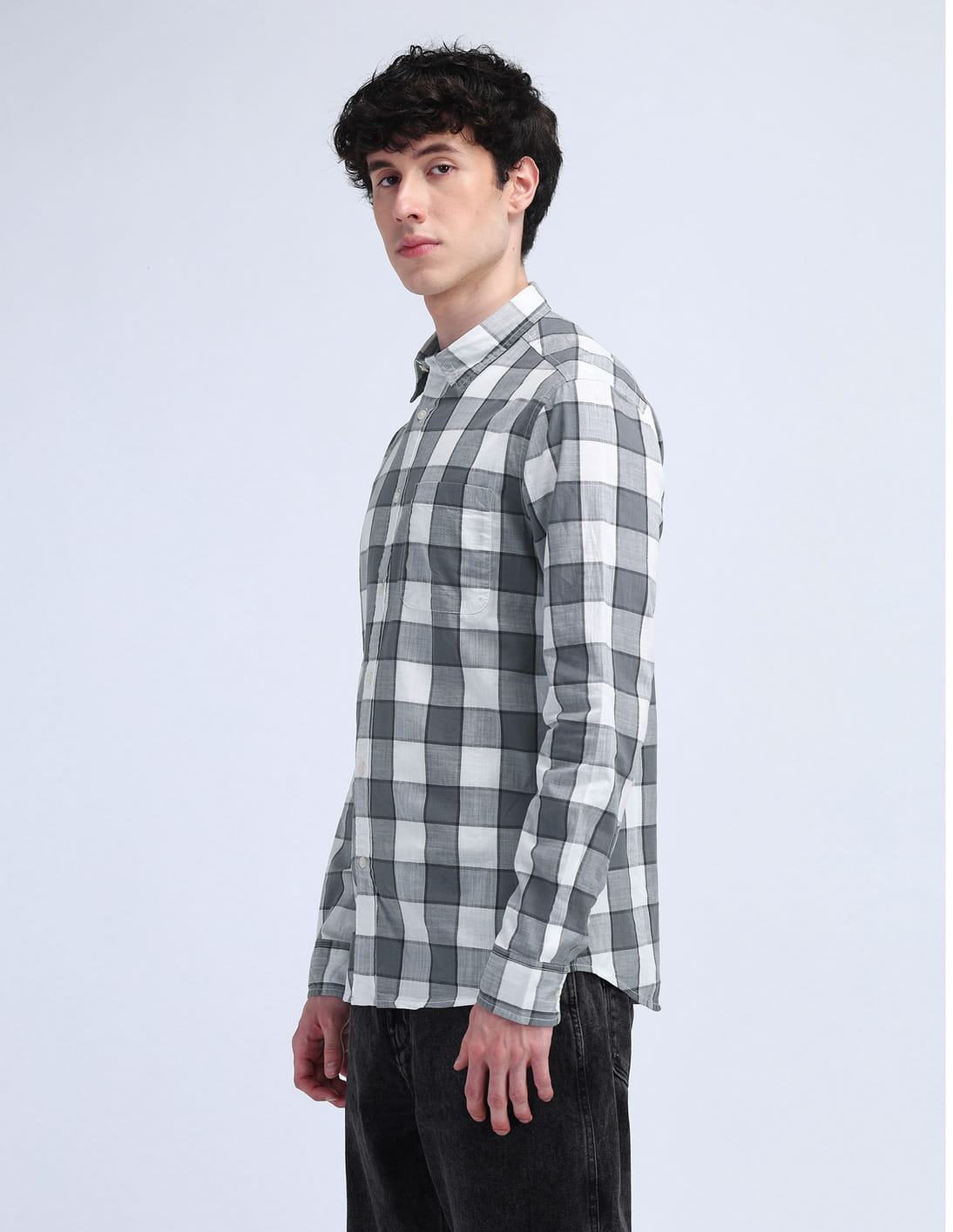 Buy Flying Machine Buffalo Check Cotton Shirt - NNNOW.com