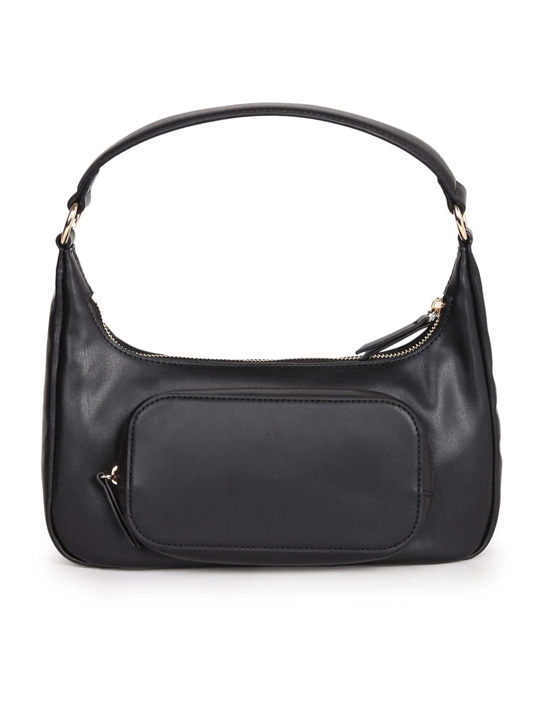 24時間以内発送 未使用品 黒色 Leather Shoulder Bag 3.jpg