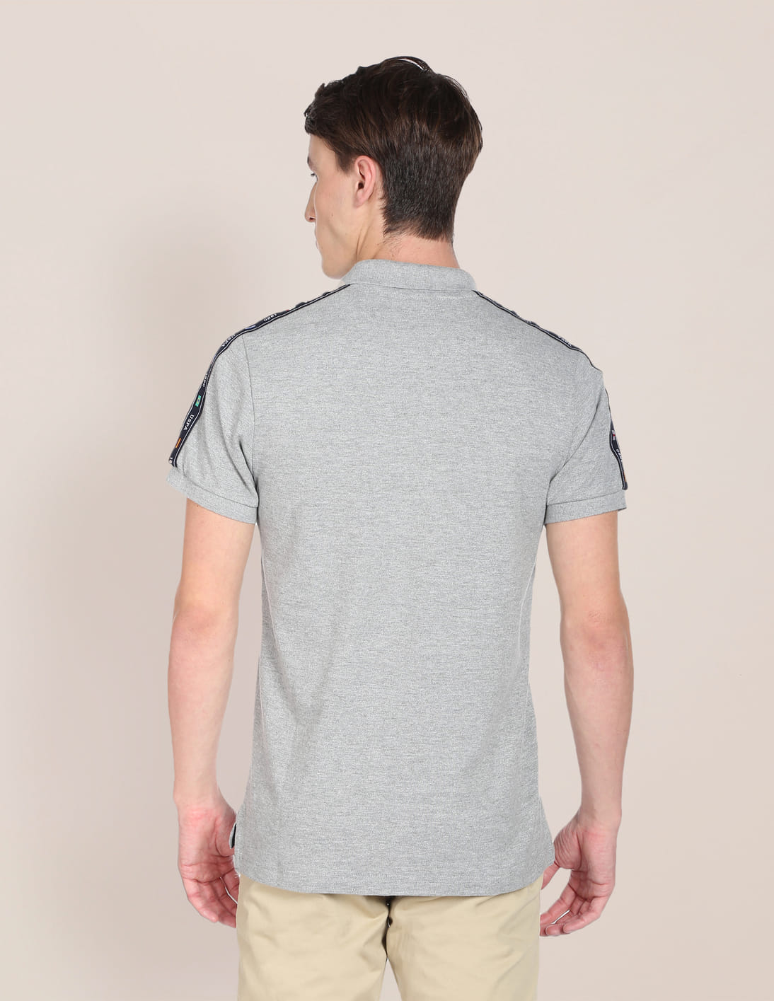 ultimus Offset Button Polo Shirt グレー 半袖 Buy U.S. Polo Assn. Brand Tape Heathered Polo Shirt - NNNOW.com