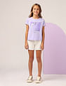 U.S. Polo Assn. Kids Girls Sequins Detailed Relaxed Fit T-Shirt