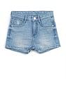 U.S. Polo Assn. Kids Girls Denim Solid Shorts