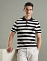 Tommy Hilfiger Striped Regular Fit Cotton Polo T-Shirt
