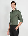 Arrow Newyork Solid Satin Shirt