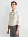 Arrow Floral Print Dobby 1851 Shirt
