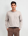 Arrow Textured Regular Fit Sweatshirt
