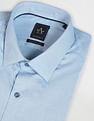Arrow Patterned Dobby Slim Formal Shirt