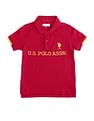 U.S. Polo Assn. Kids Boys Typography Printed Polo Shirt