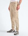 Flying Machine Mid Rise Solid Cargo Utility Trousers