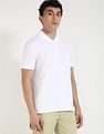 Calvin Klein Jeans Solid Regular-Fit Cotton Polo T-Shirt