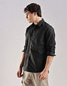 Calvin Klein Jeans Vertical Stripes Slim Fit Plain Woven Shirt