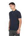 Arrow Sports Tipped Collar Solid Cotton Polo Shirt