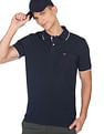 Arrow Sports Tipped Collar Solid Cotton Polo Shirt
