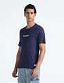 Flying Machine Rear Graphic Cotton T-Shirt
