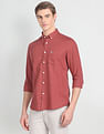 U.S. Polo Assn. Denim Co. Solid Linen Cotton Shirt