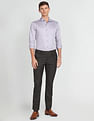 Arrow Hudson Tailored Fit Heathered Formal Trousers