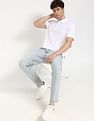 Calvin Klein Jeans Self Design Regular-Fit Polyester Polo T-Shirt