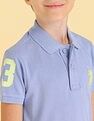 U.S. Polo Assn. Kids Boys Numeric Applique Solid Polo Shirt