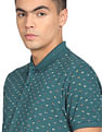 Flying Machine Abstract Print Polo Shirt