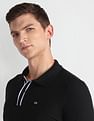 Arrow Sports Tipped Collar Solid Polo Shirt