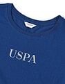 U.S. Polo Assn. Women Regular Fit Brand Printed T-Shirt