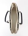 Tommy Hilfiger Solid White Pu Handbag